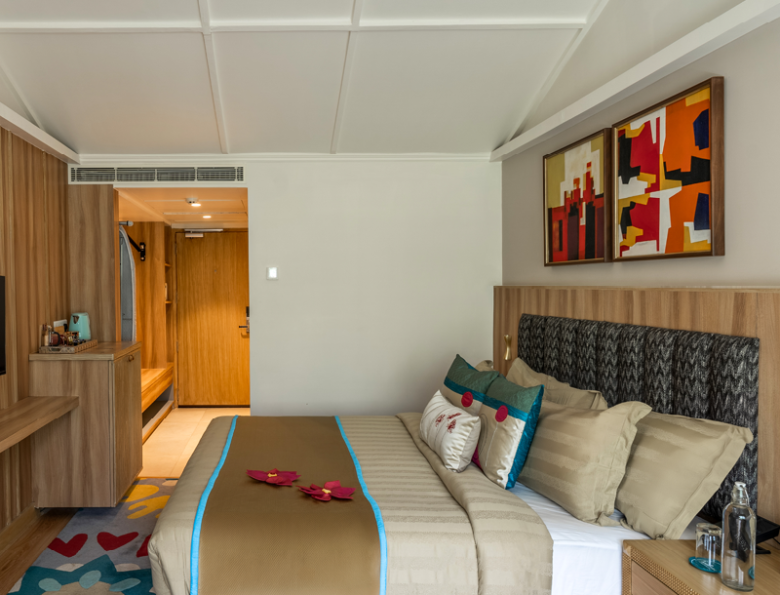 Elegant Superior Room with contemporary design at Bookmark Resorts, Manali